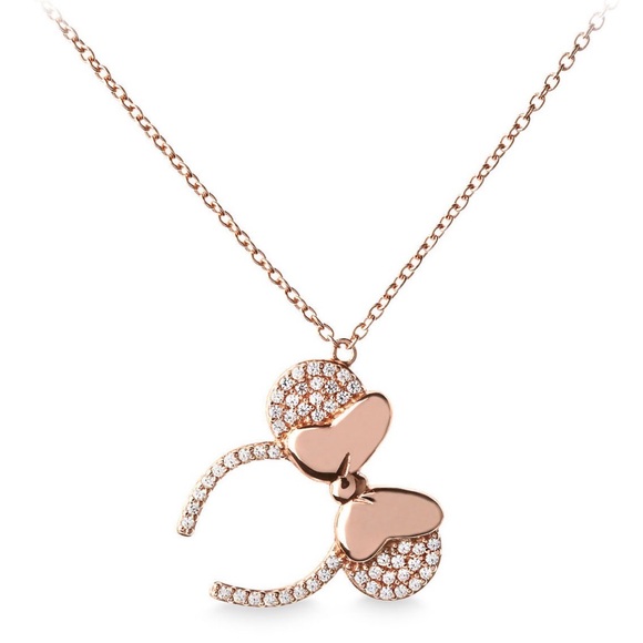 Disney Jewelry - Rebecca Hook Rose Gold Minnie Ears Necklace